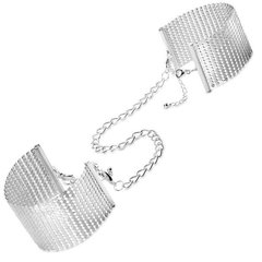 Наручники Bijoux Indiscrets Desir Metallique Handcuffs - Silver, металеві, стильні браслети фото і опис