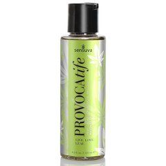 Масажна олія Sensuva: Provocatife Hemp Oil Infused Massage (125 мл) з феромонами та олією конопель фото і опис