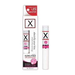 Стимулирующий бальзам для губ унисекс Sensuva - X on the Lips Bubble Gum с феромонами, жвачка фото і опис