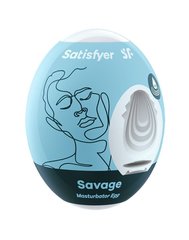 Самозмащувальний мастурбатор-яйце Satisfyer Masturbator Egg Single Savage, одноразовий, не вимагає з фото і опис