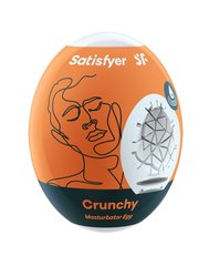 Самосмазывающийся мастурбатор-яйцо Satisfyer Egg Crunchy, одноразовый, не требует смазки фото и описание