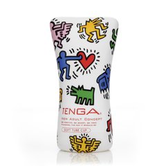 Мастурбатор Tenga Keith Haring Soft Case Cup (м’яка подушечка) стисний фото і опис