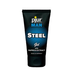 Гель для пеніса стимулювальний pjur MAN Steel Gel 50 ml з екстрактом паприки та ментолом фото і опис