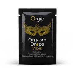 ПРОБНИК Кліторальні краплі з вібрацією ORGASM DROPS VIBE! - 2 мл Orgie (Бразилія-Португалія) фото і опис