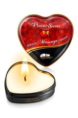 Масажна свічка серце Plaisirs Secrets Coconut (35 мл) фото і опис