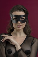 Маска на лицо Feral Feelings - Mistery Mask, натуральная кожа, черная фото і опис